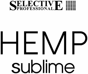 SELECTIVE PROFESSIONAL HEMP SUBLIME logo