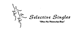SELECTIVE SINGLES "WHERE NEW RELATIONSHIPS BEGIN" logo