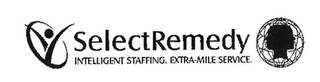 SELECTREMEDY INTELLIGENT STAFFING. EXTRA-MILE SERVICE. logo