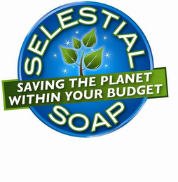 SELESTIAL SOAP SAVING THE PLANET WITHIN YOUR BUDGET logo