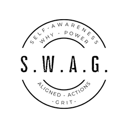 SELF -  AWARENESS WHY - POWER S.W.A.G. ALIGNED - ACTIONS -  GRIT - logo