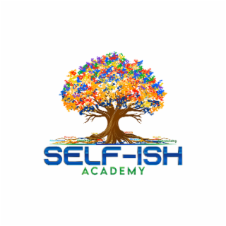 SELF-ISH ACADEMY EMPATHY, ABUNDANCE, SELF-ISH, LOVE, KNOWLEDGE, ACADEMY, PEACE, WISDOM, HEALTH, UNDERSTANDING logo