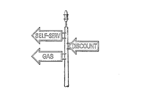 SELF-SERV DISCOUNT GAS logo