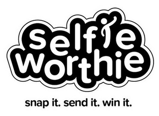 SELFIE WORTHIE SNAP IT. SEND IT. WIN IT. logo