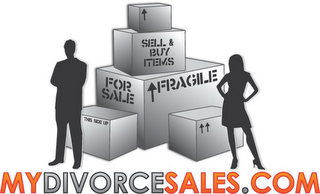 SELL & BUY ITEMS FOR SALE FRAGILE THIS SIDE UP MYDIVORCESALES.COM logo