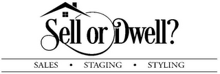 SELL OR DWELL? SALES · STAGING · STYLING logo