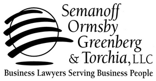 SEMANOFF ORMSBY GREENBERG & TORCHIA, LLC BUSINESS LAWYERS SERVING BUSINESS PEOPLE logo