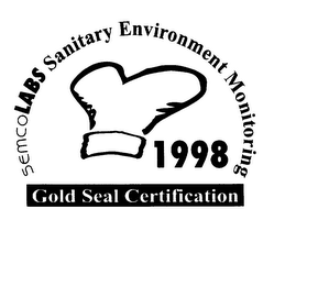 SEMCO LABS SANITARY ENVIRONMENT MONITORING 1998 GOLD SEAL CERTIFICATION logo