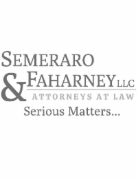 SEMERARO & FAHARNEY LLC ATTORNEYS AT LAW SERIOUS MATTERS... logo