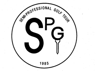 SEMI-PROFESSIONAL GOLF TOUR SPG 1985 logo