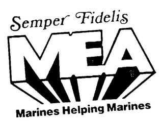 SEMPER FIDELIS MEA MARINES HELPING MARINES logo
