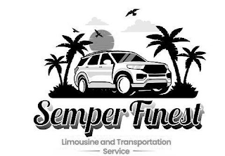 SEMPER FINEST LIMOUSINE AND TRANSPORTATION SERVICE logo