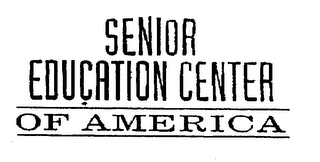 SENIOR EDUCATION CENTER OF AMERICA logo