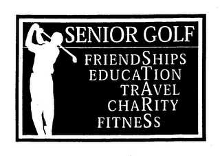 SENIOR GOLF FRIENDSHIPS EDUCATION TRAVEL CHARITY FITNESS logo