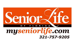 SENIOR LIFE OF FLORIDA MYSENIORLIFE.COM 321-757-9205 logo
