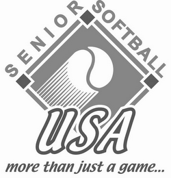 SENIOR SOFTBALL USA MORE THAN JUST A GAME... logo