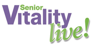 SENIOR VITALITY LIVE! logo