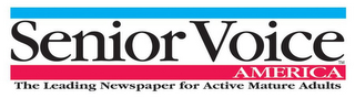 SENIOR VOICE AMERICA THE LEADING NEWSPAPER FOR ACTIVE MATURE ADULTS logo