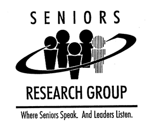 SENIORS RESEARCH GROUP WHERE SENIORS SPEAK.  AND LEADERS LISTEN. logo