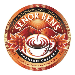 SENOR BEN'S PREMIUM COFFEE FROM OUR FARMS TO YOUR TABLE logo