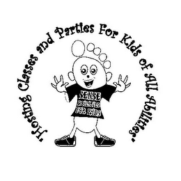 SENSE ABILITES FOR KIDS "HOSTING CLASSES AND PARTIES FOR KIDS OF ALL ABILITIES" logo