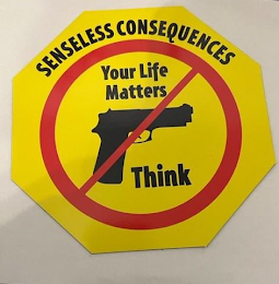 SENSELESS CONSEQUENCES YOUR LIFE MATTERS THINK logo