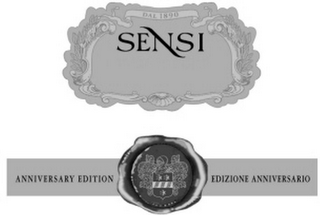 SENSI DAL 1890 ANNIVERSARY EDITION EDIZIONE ANNIVERSARIO logo