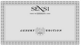 SENSI FAMILY OF WINEMAKERS SINCE 1890 LUXURY EDITION logo