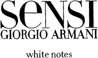 SENSI GIORGIO ARMANI WHITE NOTES logo
