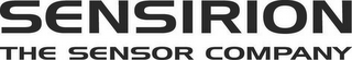 SENSIRION THE SENSOR COMPANY logo