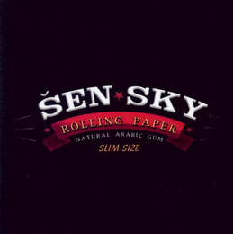 SEN*SKY ROLLING PAPER NATURAL ARABIC GUM SLIM SIZE logo