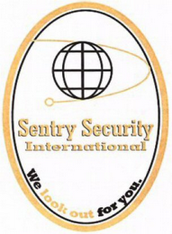 SENTRY SECURITY INTERNATIONAL WE LOOK OUT FOR YOU. logo