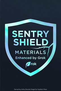 SENTRY SHIELD MATERIALS ENHANCED BY GROK OWNED BYANITA (SOOZIE) SIEGEL FOR SOPHIA'S PLACE logo