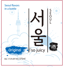 SEOUL FLAVORS IN A BOTTLE SEOUL SO JUICY ORIGINAL ALC 17.5% BY VOL 375 ML logo
