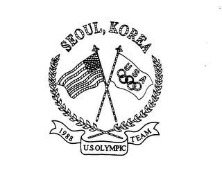 SEOUL, KOREA USA 1988 U.S. OLYMPIC TEAM logo
