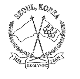 SEOUL, KOREA USA 1988 U.S. OLYMPIC TEAM logo