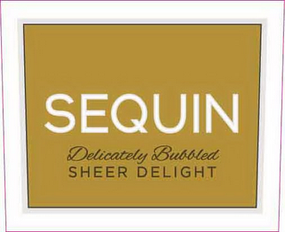 SEQUIN DELICATELY BUBBLED SHEER DELIGHT logo