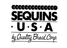 SEQUINS U.S.A. BY QUALITY BRAID CORP. logo