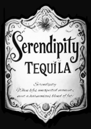 SERENDIPITY TEQUILA SERENDIPITY WHEN LIFES UNEXPECTED MOMENTS MEET A HARMONIOUS BLEND OF FATE logo
