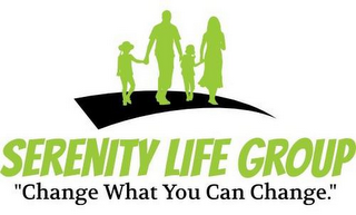 SERENITY LIFE GROUP "CHANGE WHAT YOU CAN CHANGE." logo