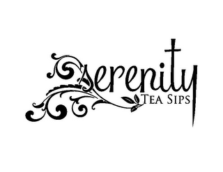 SERENITY TEA SIPS logo