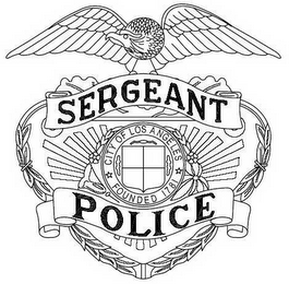 SERGEANT POLICE CITY OF LOS ANGELES FOUNDED 1781 logo
