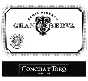 SERIE RIBERAS GRAN RESERVA VIÑA CONCHA Y TORO - SERIE RIBERAS - CHILE - CONCHA Y TORO DESDE 1883 logo