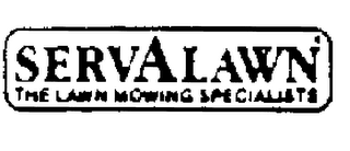 SERVALAWN THE LAWN MOWING SPECIALISTS logo