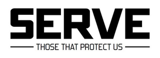 SERVE THOSE THAT PROTECT US logo