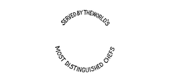 SERVED BY THE WORLD'S MOST DISTINGUISHED CHEFS logo