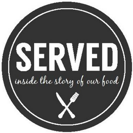 SERVED INSIDE THE STORY OF OUR FOOD logo