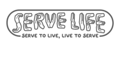 SERVELIFE, SERVE TO LIVE, LIVE TO SERVE logo