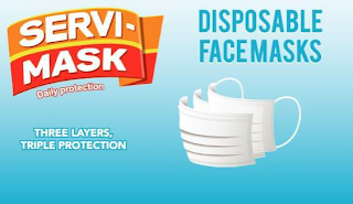 SERVI-MASK DAILY PROTECTION THREE LAYERS, TRIPLE PROTECTION DISPOSABLE FACEMASKS logo
