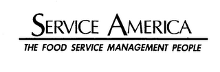 SERVICE AMERICA THE FOOD SERVICE MANAGEMENT PEOPLE logo